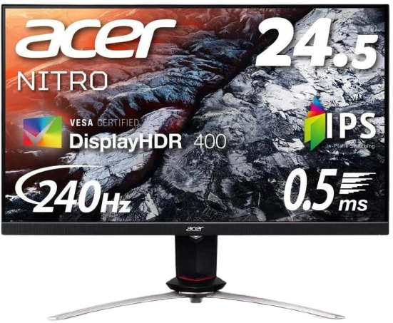 実機】Acer Nitro XV253QXbmiiprzx レビュー｜240Hz・IPS・応答速度0.5 