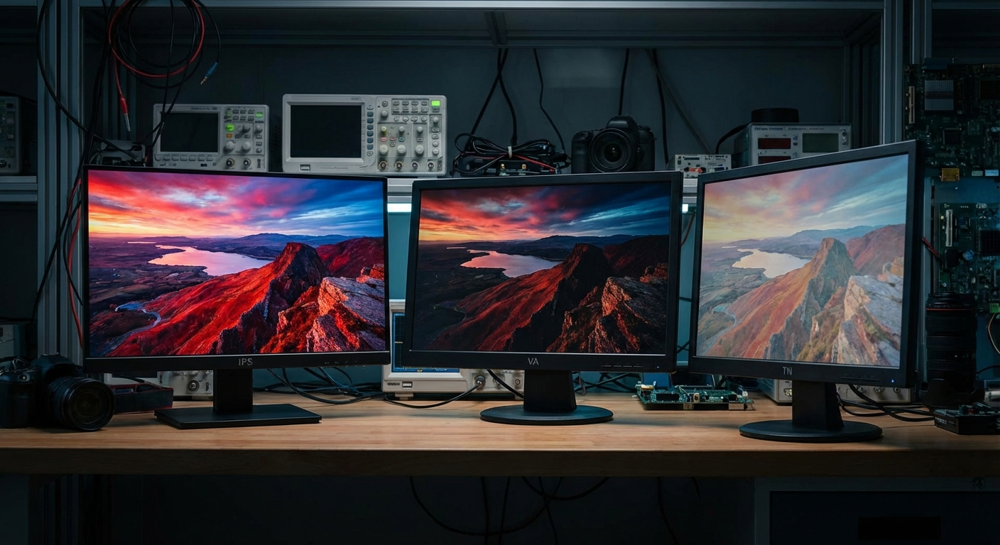 モニターパネル種類比較