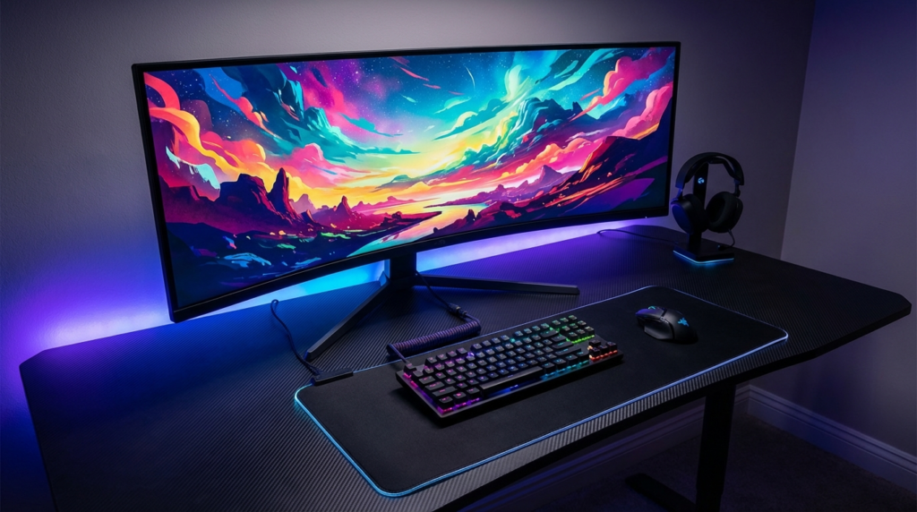 ゲーミングデスクセットアップ