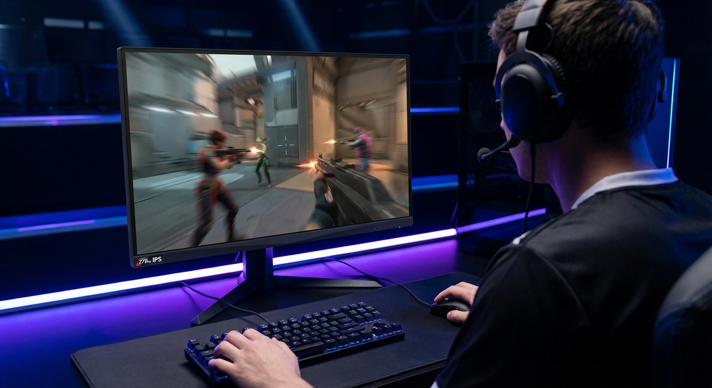 ASUS TUF Gaming VG249QM1A 270Hz ゲームプレイイメージ