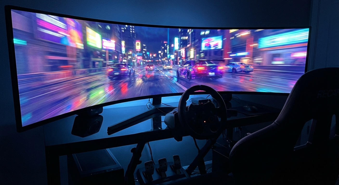 KTC H32S17F 32インチ 曲面 240Hz ゲームプレイイメージ