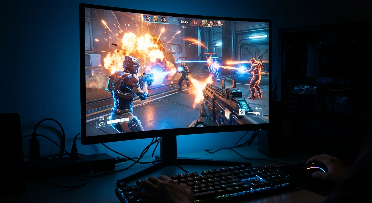 IODATA GigaCrysta 27インチ WQHD 275Hz ゲームプレイイメージ