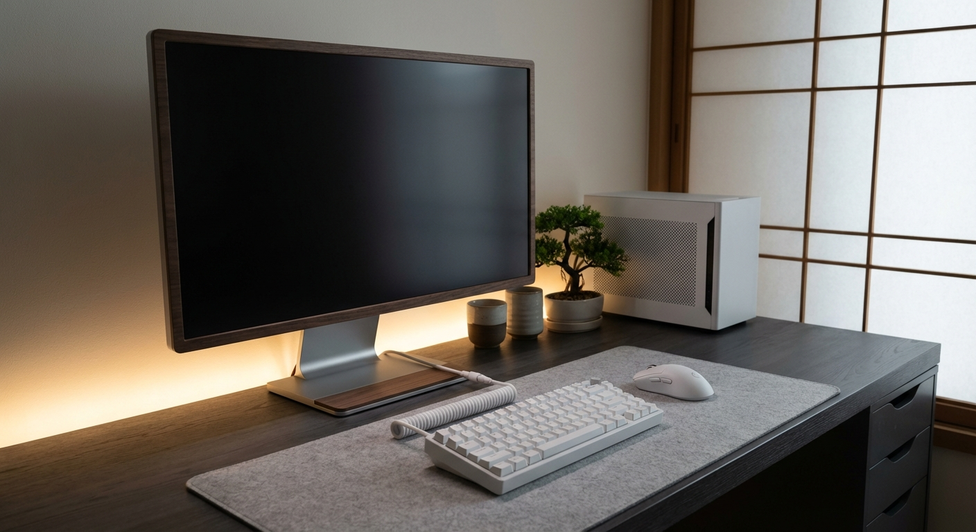 REGZA RM-G276N 27インチ WQHD 240Hz セットアップイメージ