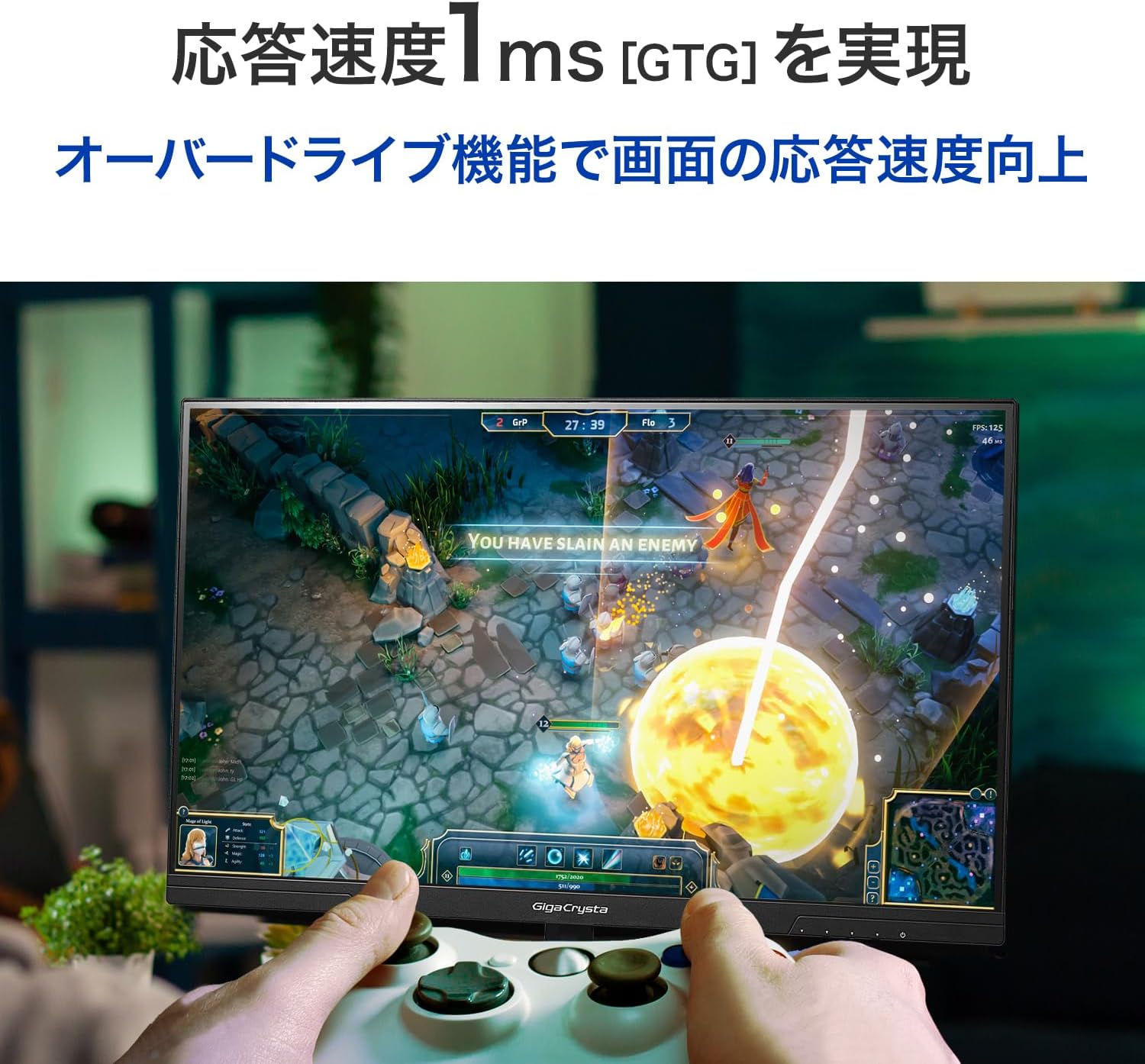 IODATA GigaCrysta EX-GD251UHでゲームをプレイした際の性能